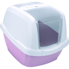 Valor Imac Maddy Üstü Açılabilen Kapalı Kedi Tuvaleti Pembe