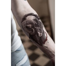 Valor Bearpear Viking Dövmesi, Üniseks Geçici Dövme, Tattoo, Kol, Omuz, Vücut Geçici Dövme