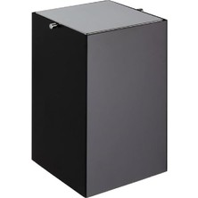 Valor System Banyo Çöp Kovasi 4 L - Si̇yah/krom Renk