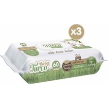 Valor Baby Turco Doğadan Islak Bebek Havlusu, 3'lü Paket, 180 Yaprak
