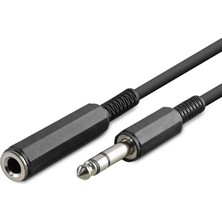 Uslucan Alışveriş 6.35MM Gitar Uzatma Kablosu 1.5 M - Siyah HDX1050