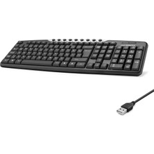 Uslucan Alışveriş Ablolu Multımedıa Klavye Q Siyah HD803
