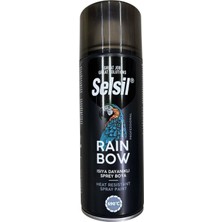 Ronanna Selsil Rainbow Akrilik Sprey Boya 690 Derece Isıya Dayanıklı Siyah