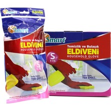 Ronanna Buğz S Beden Temizlik ve Bulaşık Eldiveni - Doğal Pamuk Astarlı - Plastik
