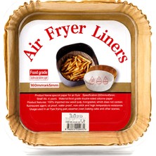 Akıllı Bayi 50PCS Kare Taban: 16CM - Kenar: 4.5cm Air Fryer Pişirme Kalıp Kağıt