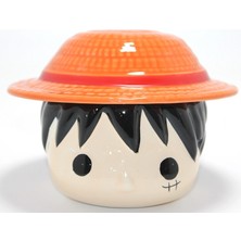 ÖNÇ - PRİME 3D Kapaklı One Piece Luffy Kupa Bardak ALK4514
