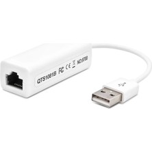 Uslucan Alışveriş USB 2.0 Ethernet Adaptör 10/100 Mbps - Beyaz HDX5277