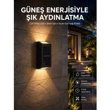 Ronanna Buğz Yeni Model Solar Çift Taraflı Duvar Lambası Dekoratif Duvar Lambası