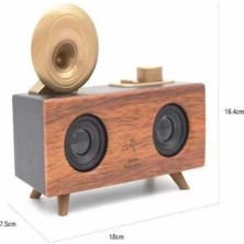 ÖNÇ - PRİME Gramafon Nostaljik Radyo Yüksek Ses Kalitesi USB Tf Kart Aux Yeni Nesil