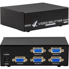 ÖNÇ - PRİME Powermaster PM-6228 4 Portlu 250 Mhz Monitör Çoklayıcı VGA Splitter Dağıtıcı