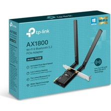 ÖNÇ - PRİME Tp-Lınk Archer TX20E AX1800 Wı-Fı 6 Bluetooth 5.2 Pcıe Adaptor
