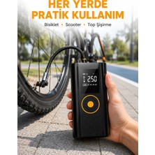 ÖNÇ - PRİME Çok Amaçlı Dijital Lastik Pompası Araç Bisiklet Top Uyumlu Yeni Nesil