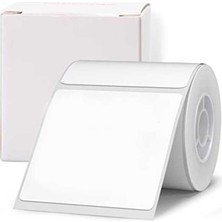 ÖNÇ - PRİME Nıımbot T50 Etiket 50MM x 50MM (Tek Kolonda 1li) 150 Adet Beyaz Kare (B1 B21S B3S B21 PRO)(1923)