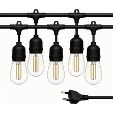 ÖNÇ - PRİME Ledx KB00001 5'li E27 Duy Sıralı 5 Metre Lamba Kablosu (5 Adet Duy Içerir)