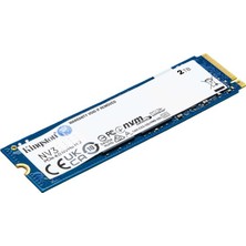 ÖNÇ - PRİME 2 Tb Kıngston Nv3 M.2 Nvme Pcıe Gen4 6000/5000MBS SNV3S/2000G