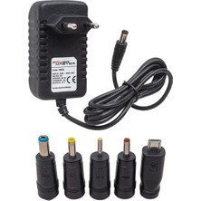 ÖNÇ - PRİME Powermaster PM-7850 9 Volt - 2 Amper 5 Uçlu Universal Tablet Pc Adaptörü