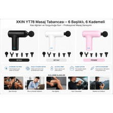 Azurtech Şarjlı Masaj Tabancası 6 Başlıklı 6 Kademeli Derin Doku Kas Masaj Aleti Type-C Şarjlı