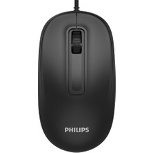 ÖNÇ - PRİME Phılıps SPK7238B, Siyah, USB Kablolu, 1200DPI, 3 Tuşlu Optic Mouse
