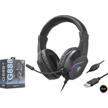 Uslucan Alışveriş Gaming Kulaklik USB Rgb - Si̇yah G888
