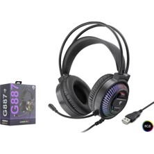 Uslucan Alışveriş Gaming Kulaklik USB Rgb 7.1 - Si̇yah G887