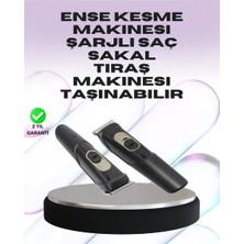 ÖNÇ - PRİME Sessiz Motorlu Kablosuz Kullanımlı Şarjlı Saç ve Sakal Kesme Makinesi – Taraklı Set