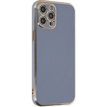 Eco Apple Iphone 12 Pro Max Kılıf Volet Silikon - Mavi