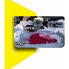 Spiinx Sandworm 6cm 18P Magenta Lrf Silikon Sahte Yem