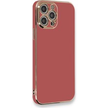 Eco Apple Iphone 12 Pro Max Kılıf Volet Silikon - Kırmızı
