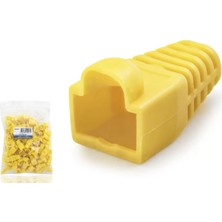 Uslucan Alışveriş RJ45 Konnektör Papuç - 100 Adet Sari / Ekonomik Poşet Paket ND2427