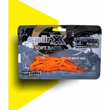 Spiinx Sandworm 6cm 18P Glow Orange Gum Lrf Silikon Sahte Yem