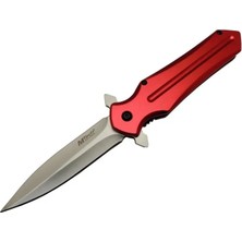 ALK 4223 Kırmızı Kamp Çakı 21CM- Yarı Otomatik, Kemerlikli