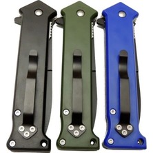 ALK 4352 Mavi Bas - Çek Kamp Çakı 20CM- Otomatik, Kemerlikli