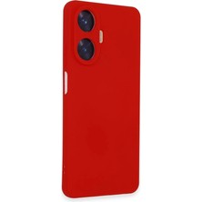 ALK Realme C55 Kılıf Nano Içi Kadife Silikon - Kırmızı