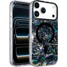 Csmo-Tex Onegif  Iphone 17 Pro Mila Dalgalı Magsafe Kapak - Lacivert