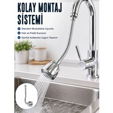 Armüz 360° Dönebilen Ayarlanabilir Musluk Uzatma Aparatı Esnek Spiral Musluk Başlığı
