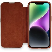 Aconcept Newface Iphone 14 Pro Max Kılıf Dolpin Kapaklı - Kahverengi
