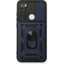 ALK Xiaomi Redmi Note 8 Kılıf Pars Lens Yüzüklü Silikon - Lacivert
