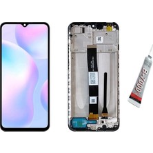SDT Redmi 9A,9C  Ekran Dokunmatik Çıtalı (Siyah) B7000 Yapıştırıcı