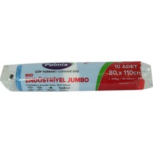 Vexor Çöp Torbası Jumbo Boy 80X110CM 400GR 50MIKRON 90LT Mavi Rulo 10 Adet