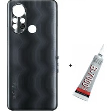 SDT Infinix Hot 11S Arka Batarya Pil Kapağı Gümüş (B7000 15 ml Yapıştırıcı)