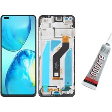 SDT Infinix Note 8 Ekran Dokunmatik Çıtalı (Siyah) B7000 Yapıştırıcı