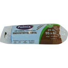 Vexor Çöp Torbası Orta Boy 55X60CM 150GR 25MIKRON 30LT Mavi Rulo 20 Adet