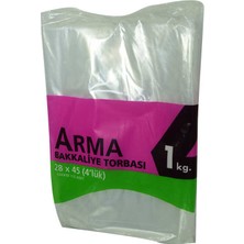 Vexor Naylon Torba Arma Şeffaf Bakkaliye Kuruyemiş Şeker Torbası 28X45 (4 Lük ) Takribi 115 Adet 1000 gr