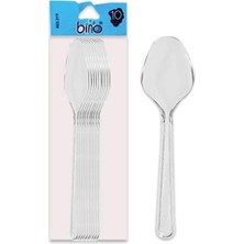 Vexor 321 Plastik Şeffaf   Büyük Kaşık 10LU
