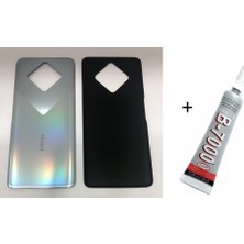 SDT Infinix Zero 8 Arka Batarya Pil Kapağı Siyah (B7000 15 ml Yapıştırıcı)
