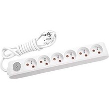 Vexor Multi-Let Kablolu Grup Priz 6 Lü 2 Metre