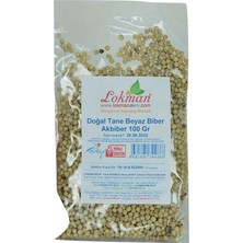 Vexor Doğal Tane Akbiber Beyaz Biber Beyaz Karabiber 100 gr Paket