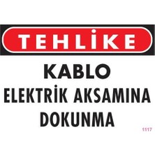 Vexor Elektrik Kablosu Uyarı Levhası 25X35 KOD:1117