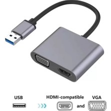 Uslucan Alışveriş USB To Hdmi+Vga 1080 P HD09 ZR650