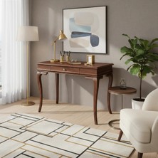 Roys Ahşap 100 cm Masif Rustik Ceviz Çalışma Masası